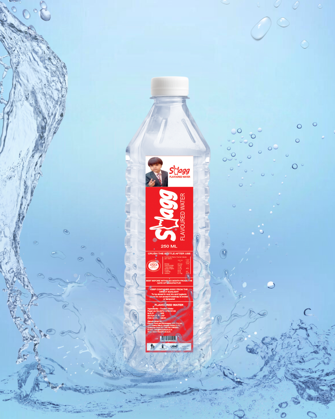 Swagg Water With Added Minerals Falvour, 250 ml (Pack of 50)