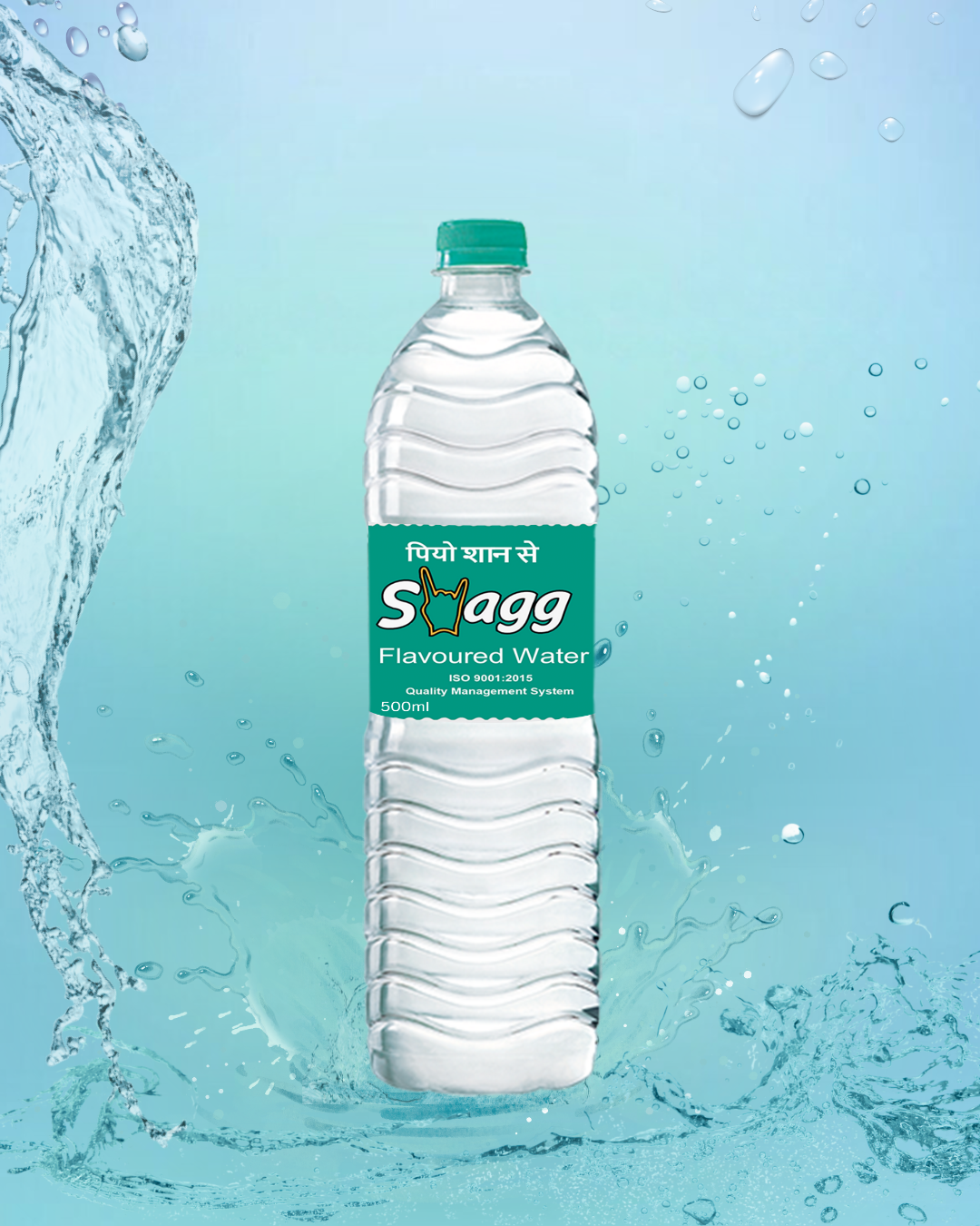 Swagg Water Bottle, 500 ml (Pack of 50)