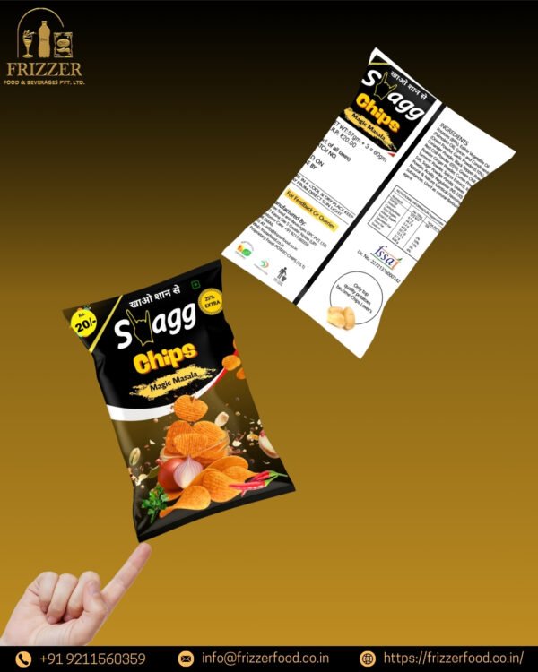 Swagg Magic Masala Flavour Chips - ₹ 20 Packet (Pack of 50) - Image 4