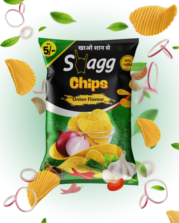 Swagg Onion Flavour Flavour Chips - ₹ 5 Packet (Pack of 50)