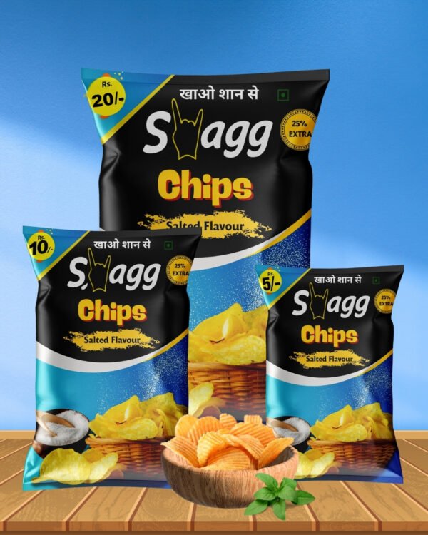 Swagg Salted Falvour Chips- ₹ 10 Packet (Pack of 50) - Image 5
